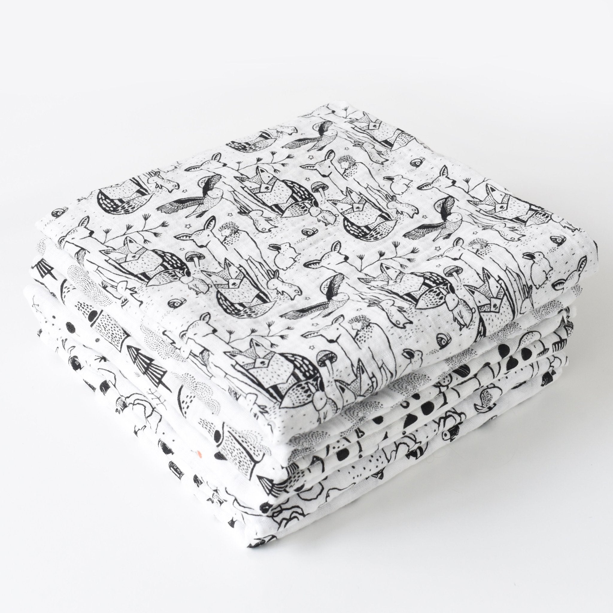 Organic Muslin Swaddle - Forest | Wee Gallery - additional view
