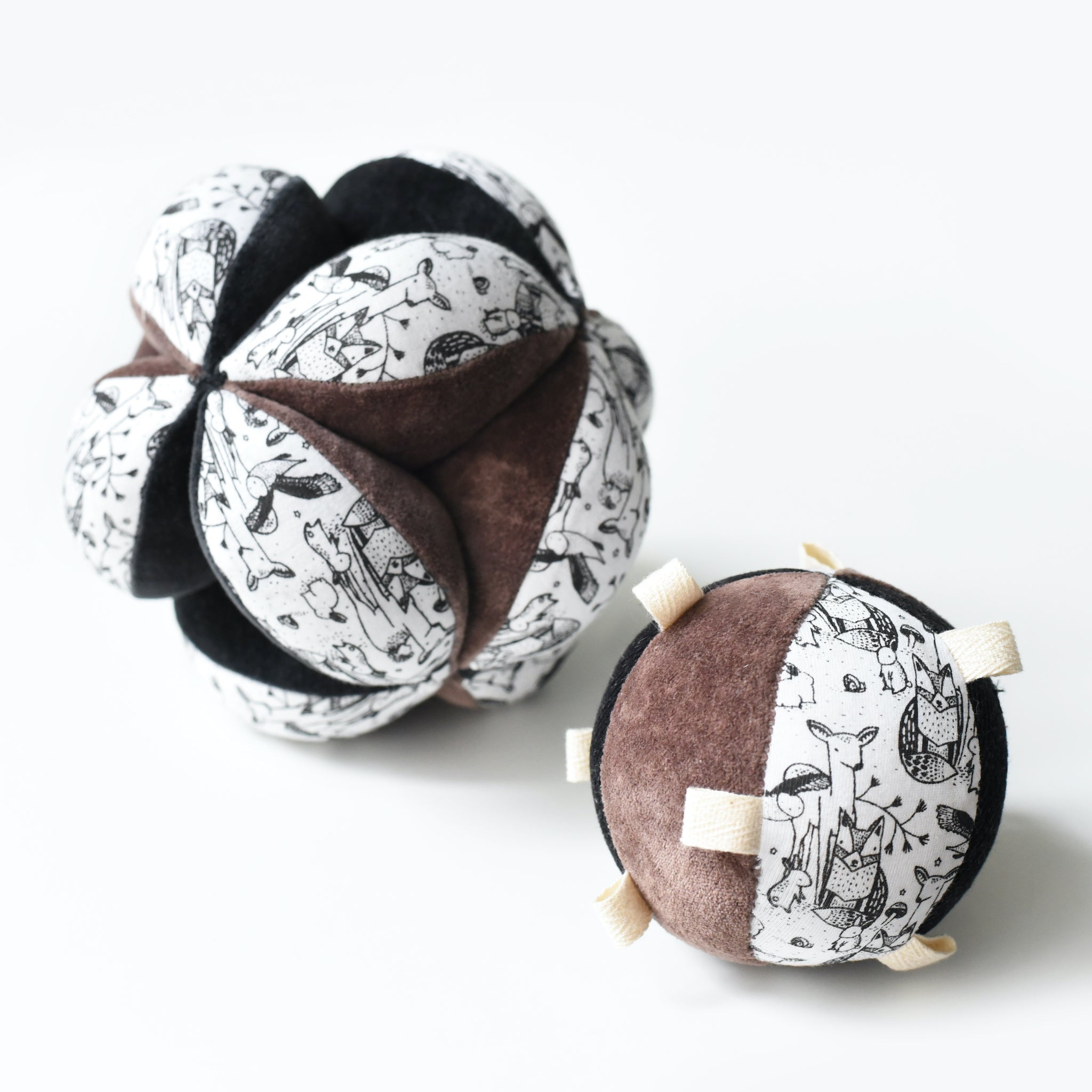 Taggy Ball with Rattle - Woodland | Wee Gallery - additional view