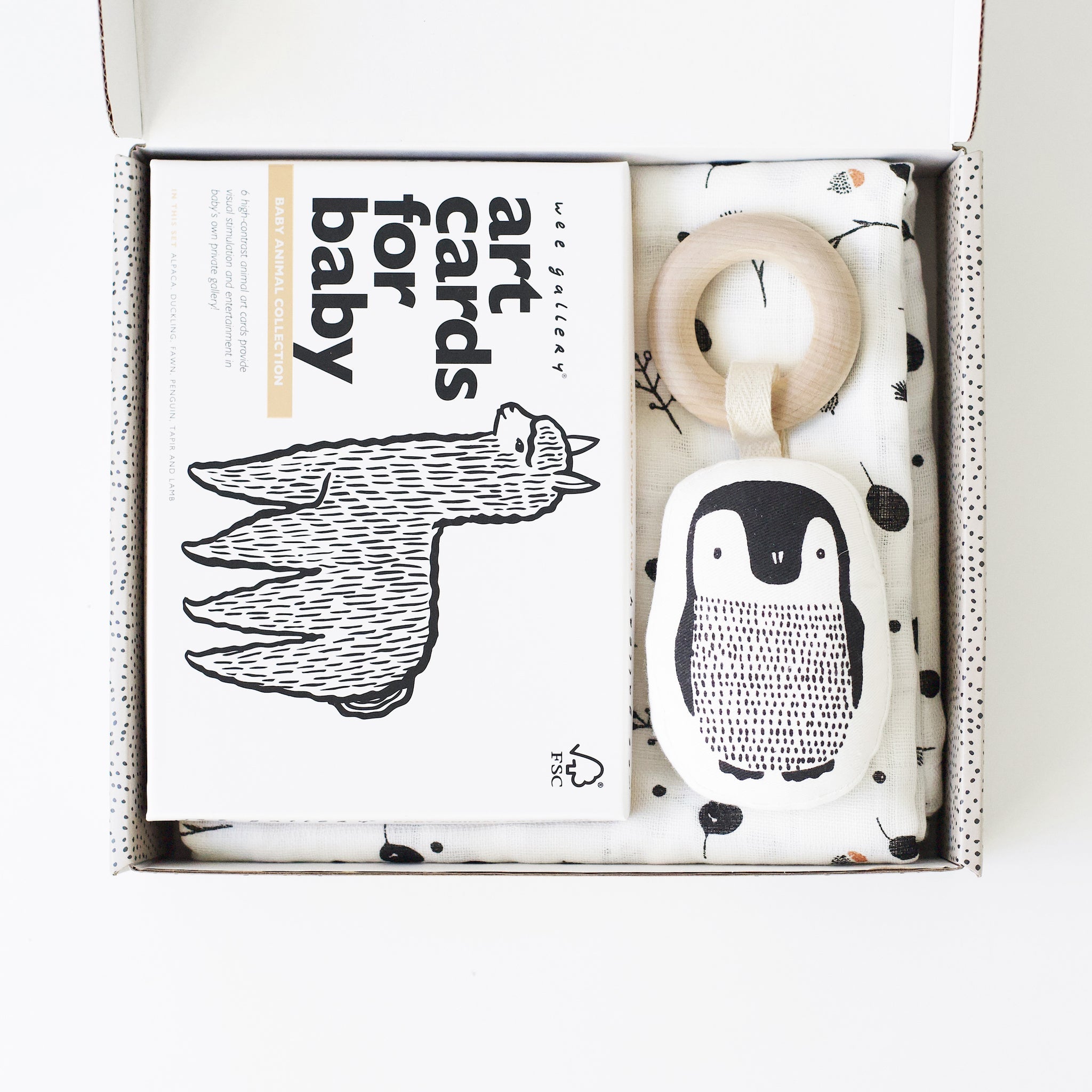 Newborn Baby Gift Set - Baby Animals | Wee Gallery - additional view