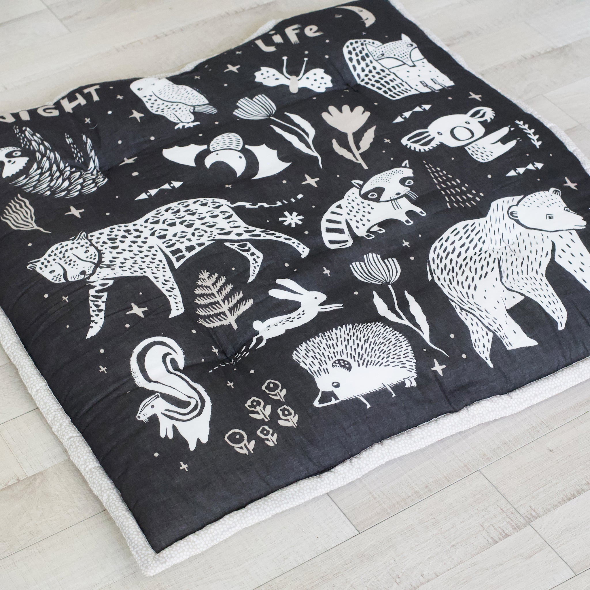 Wildlife Reversible Playmat | Wee Gallery - additional view
