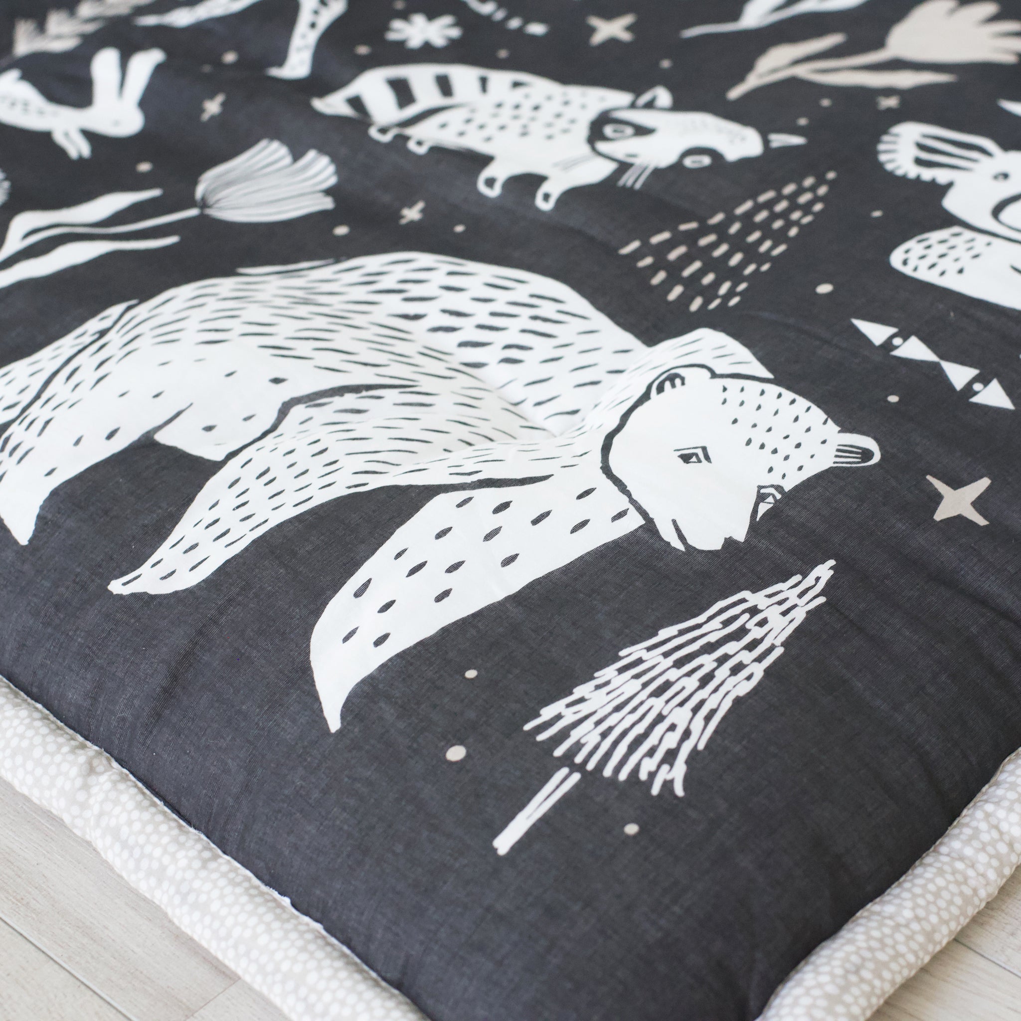 Wildlife Reversible Playmat | Wee Gallery - additional view