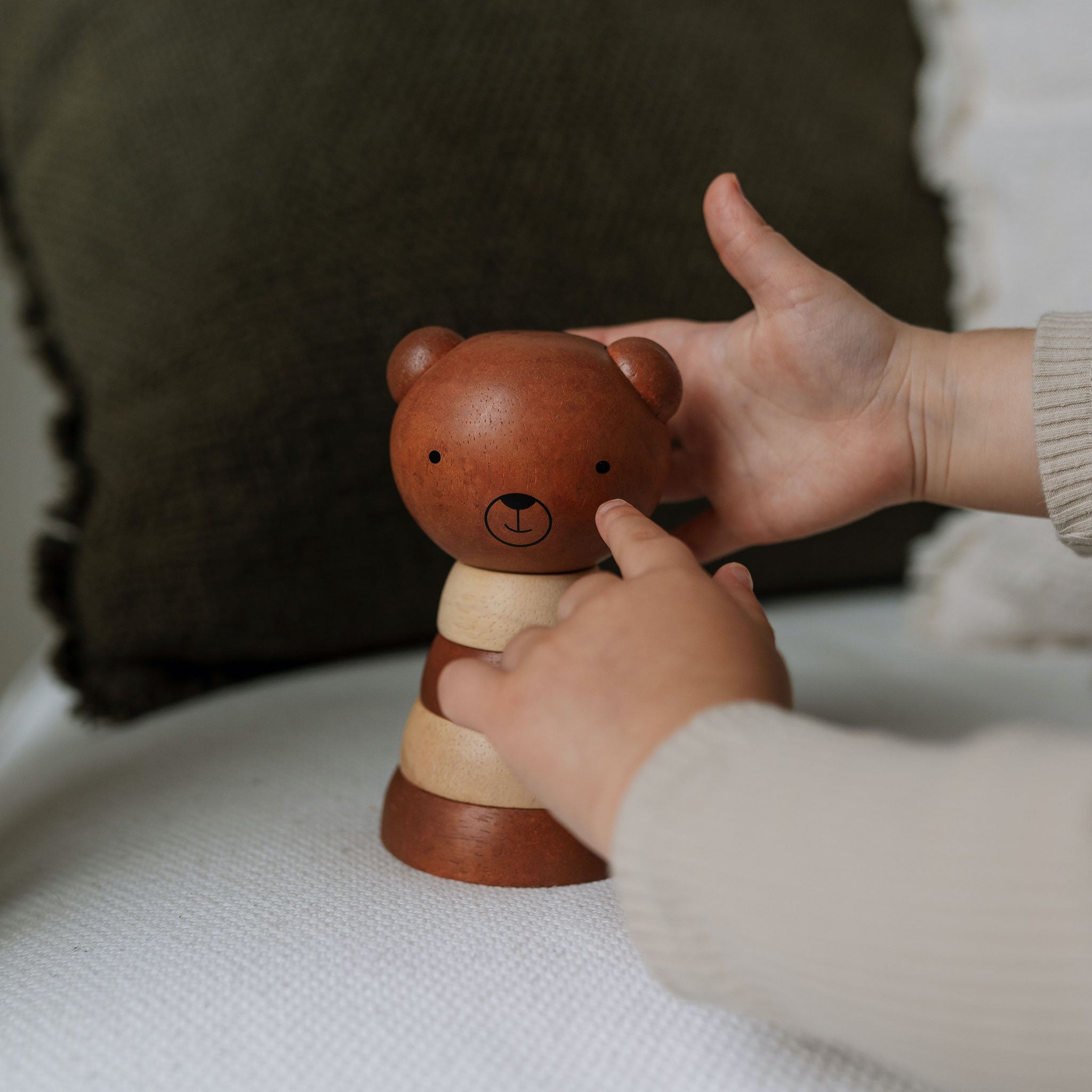 Wood Stacker - Bear | Wee Gallery - additional view