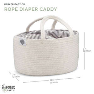 Rope Diaper Caddy | Parker Baby Co. - additional view