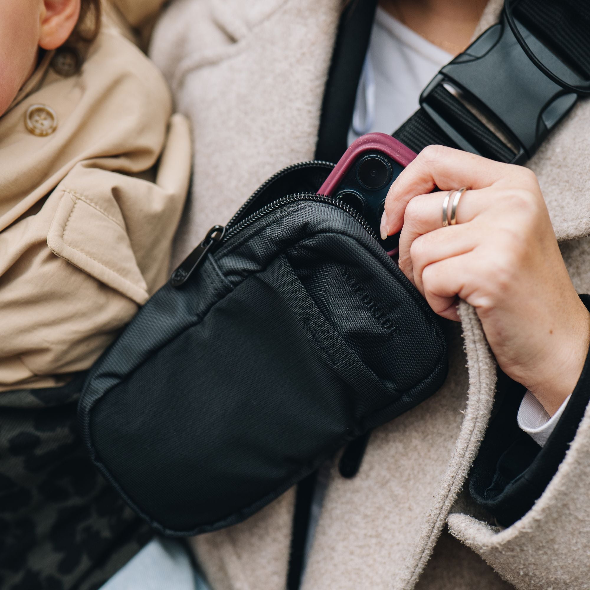 premium slide on bag for moms