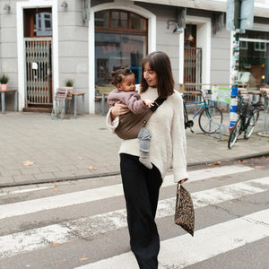 coffee color toddler carrier sling