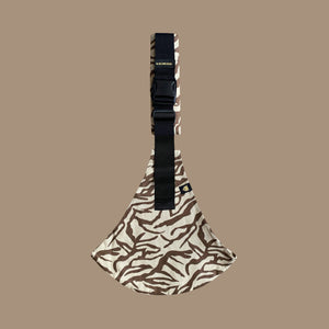 stylish zebra baby sling carrier