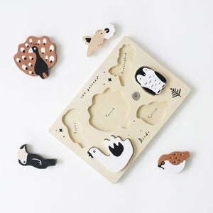 Wooden Tray Puzzle - Birds | Wee Gallery - additional view