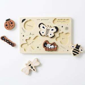 Wooden Tray Puzzle - Bugs | Wee Gallery - additional view